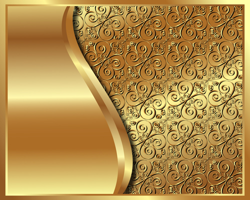 Luxury Golden vector background 07