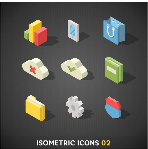 isometric icons 
