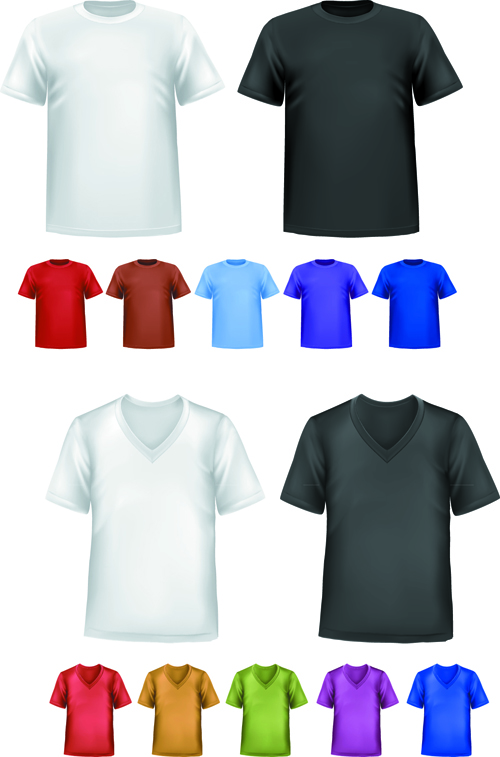 Man T shirt creative design vector set 01