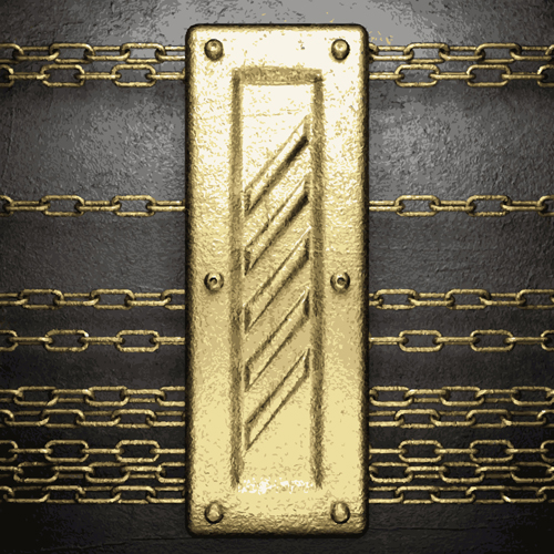 metal iron chain frame background 