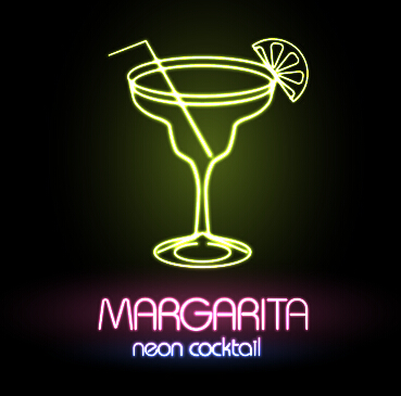 Neon advertising sign vectors material 12