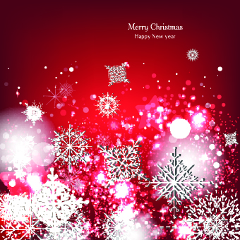 Ornate Christmas Snowflake vector background 02