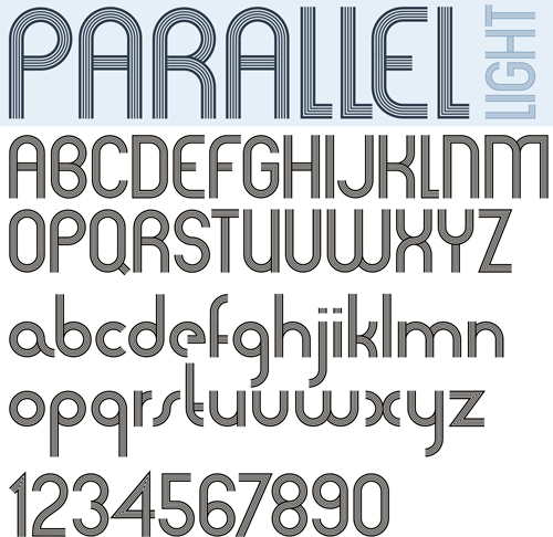 Parallel numbers letters 