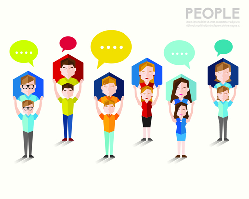 People and social vector design 06