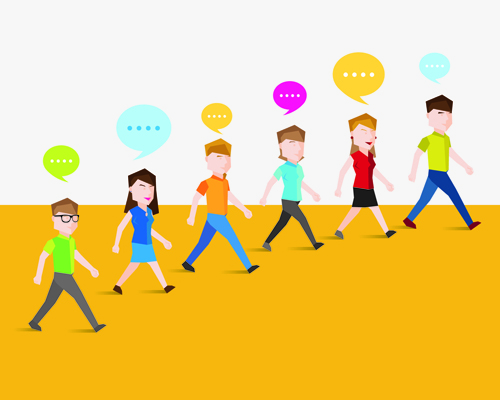 People and social vector design 07
