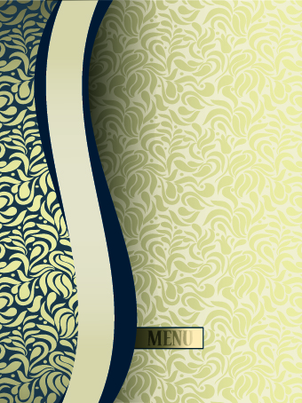 vintage pattern menu decorative pattern decorative cover 