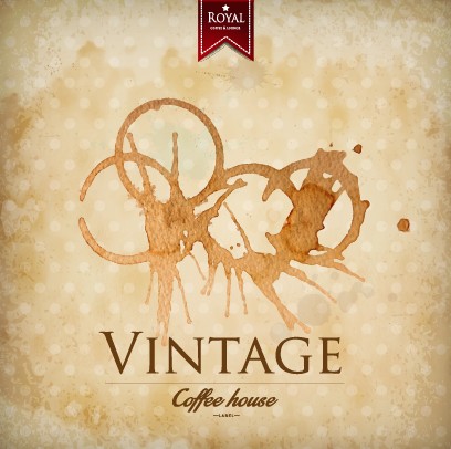 Retro parchment grunge background vector 01
