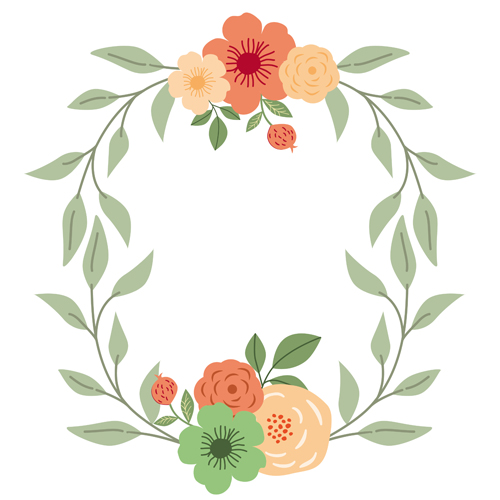 Romantic love ornaments elements set vector 03