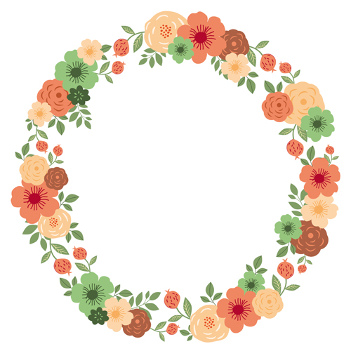 Romantic love ornaments elements set vector 04