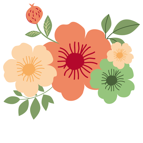 Romantic love ornaments elements set vector 07