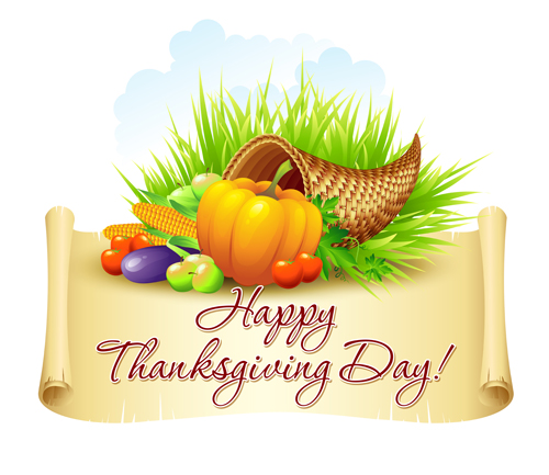 Thanksgiving Day design elements vector 03