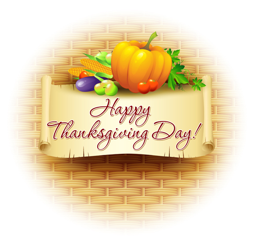 Thanksgiving Day design elements vector 04