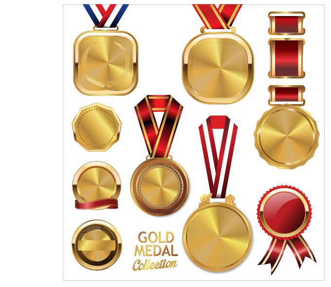 Various medal gold 
