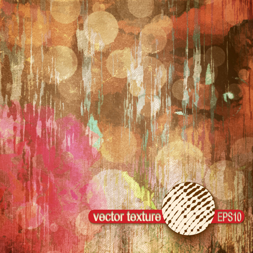 Vector texture grunge retro background set 09