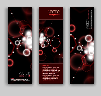 Shiny Vertical banner vector 02