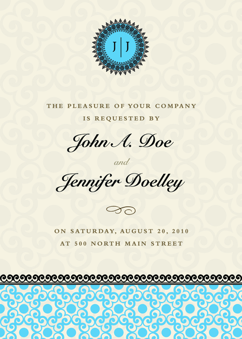 Vintage Floral invitations cover design vector 03