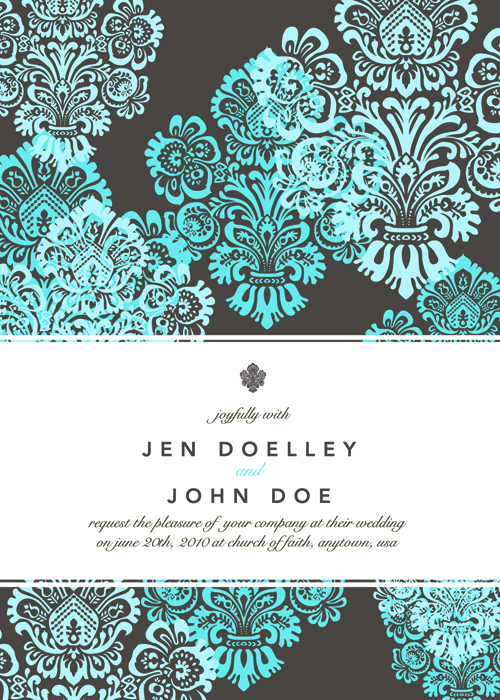 Vintage Floral invitations cover design vector 04