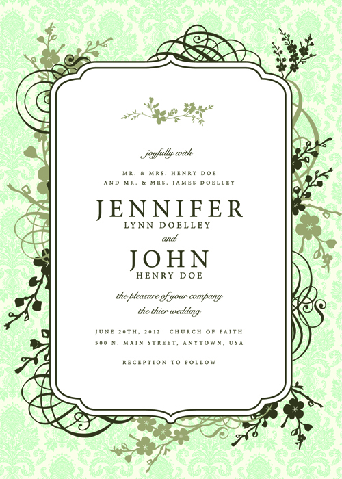vintage invitation cover 