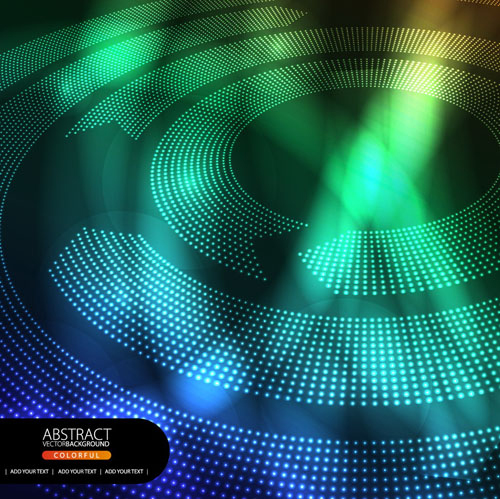 Shiny circle background design vector 04