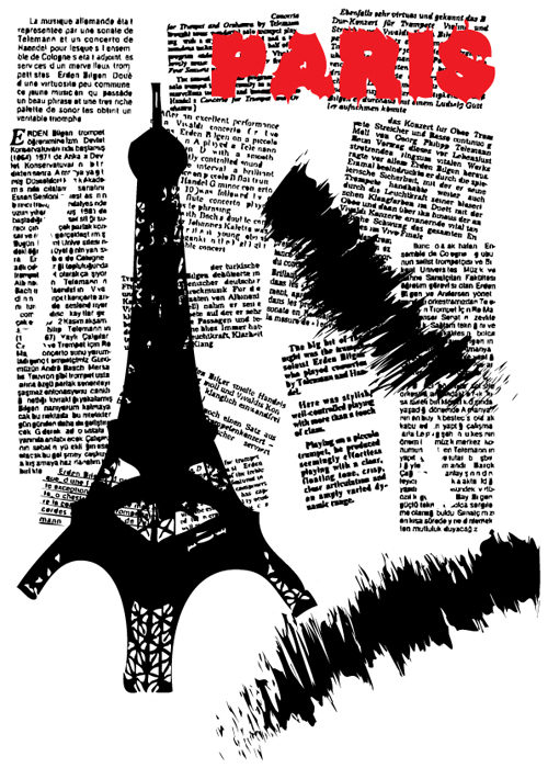 Stylish Paris elements vector set 05