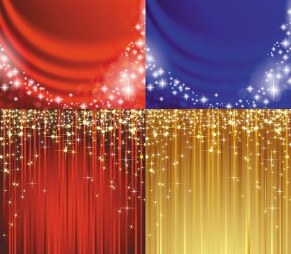 Curtain with starry background vector Curtain with starry background vector