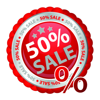 Sale sticker vector design elements 04