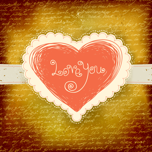 The Valentine card design vector graphic 01