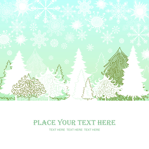 2014 Winter vector background 04
