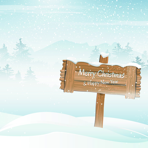 2014 Winter vector background 07