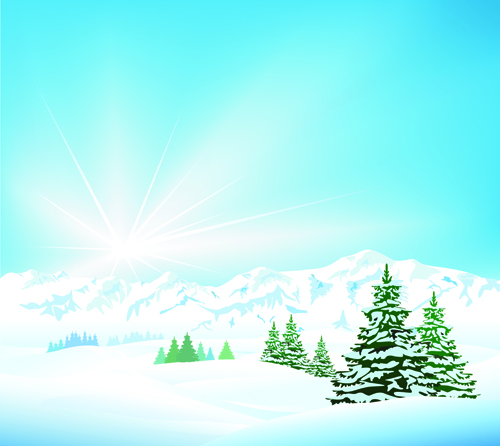 2014 Winter vector background 08