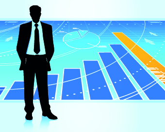 People working silhouettes vector 04