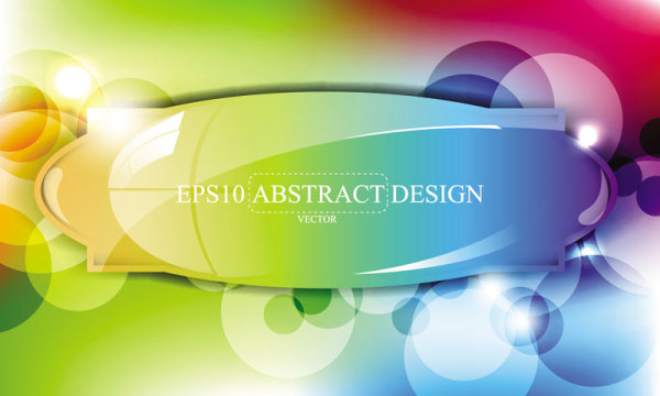 Abstract foliage & Flowers vector labels 05