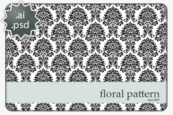 Floral black backgrounds design vector