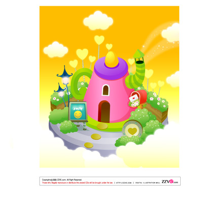 lovely cartoon scene set 13 vector