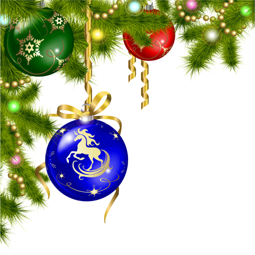 2014 Christmas Horse design elements vector 03