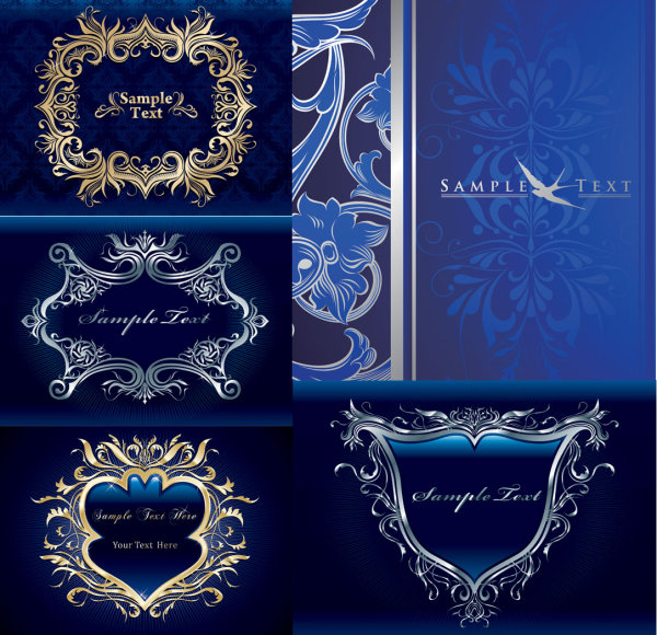 Exalted shield background vector material