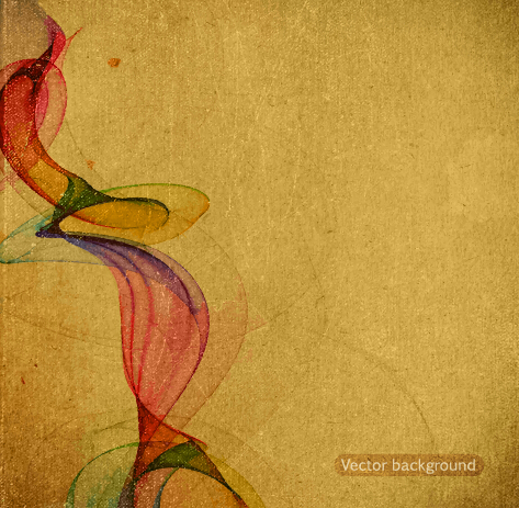 Abstract grunge background retro style vector 01