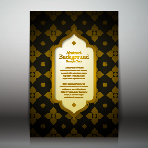 Arabic style background vector 03