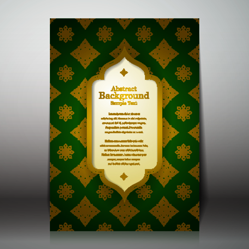 Arabic style background vector 04
