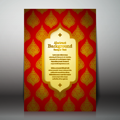 Arabic style background vector 05