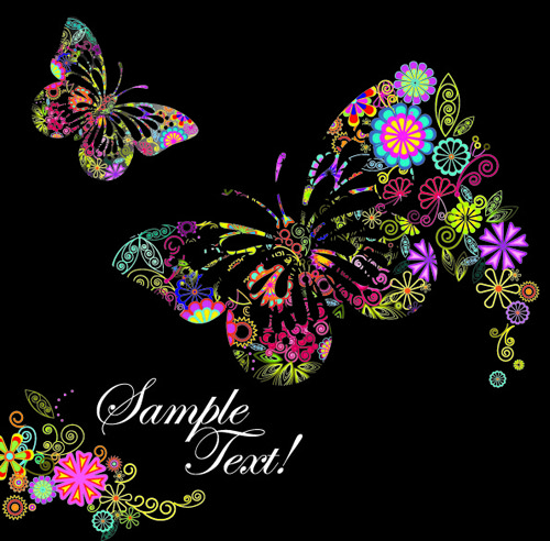 floral Creative background creative butterfly beautiful background 