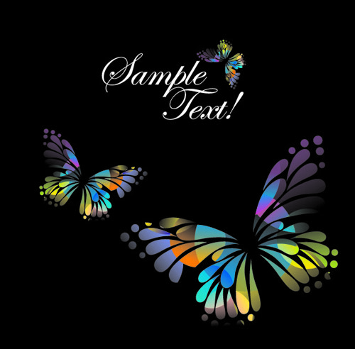 butterfly creative background art 05 Beautiful floral butterfly creative background art 05