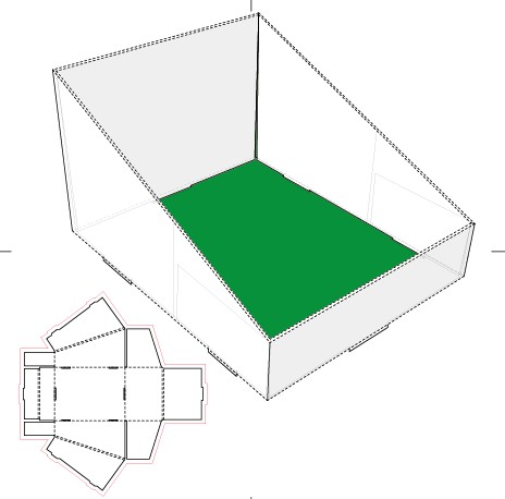 er package box print template vector 04 Paper package box print template vector 04
