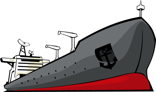Different Cargo ship design vector graphic 03