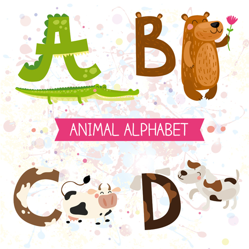 cartoon animal alphabets 