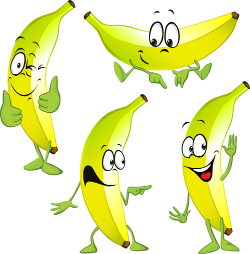 material characters cartoon banana 