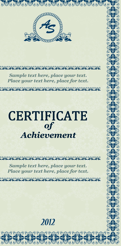 Vector Templates of certificates design set 07