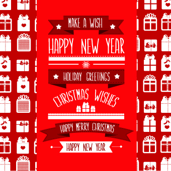 Christmas Wishes background vector 01
