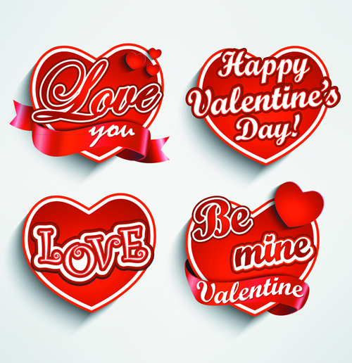 Different labels stickers creative vector set 03
