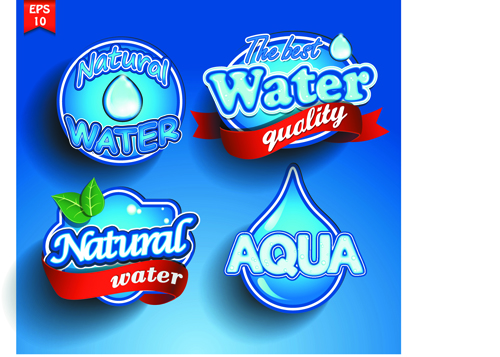 Different labels stickers creative vector set 05